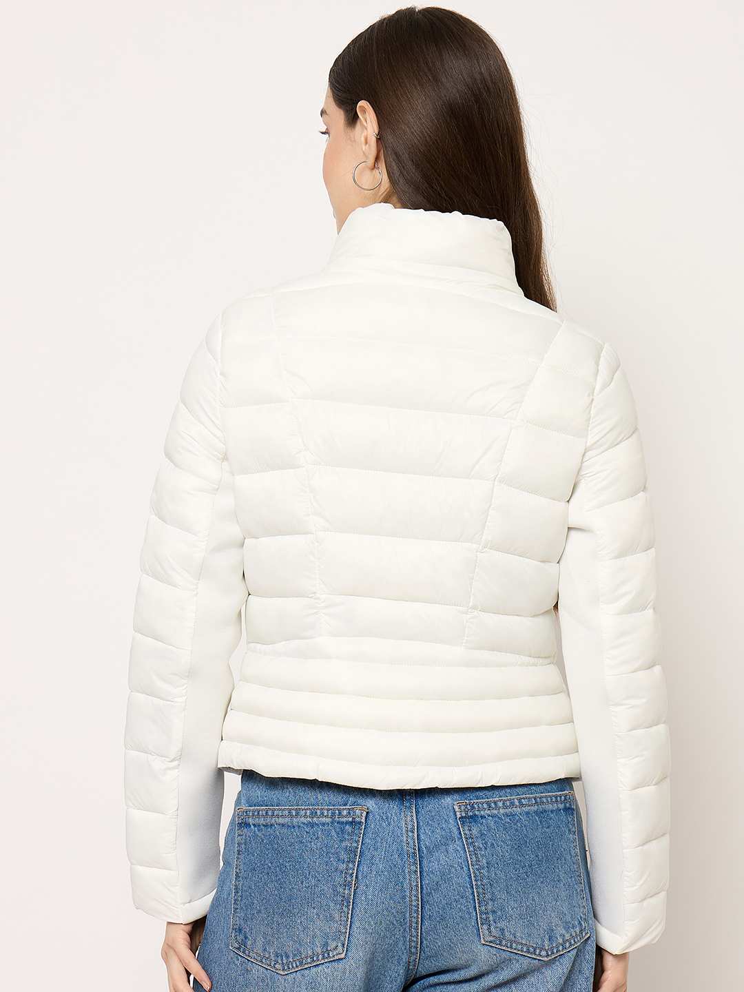 Madame White Quilted Jacket - Image 7