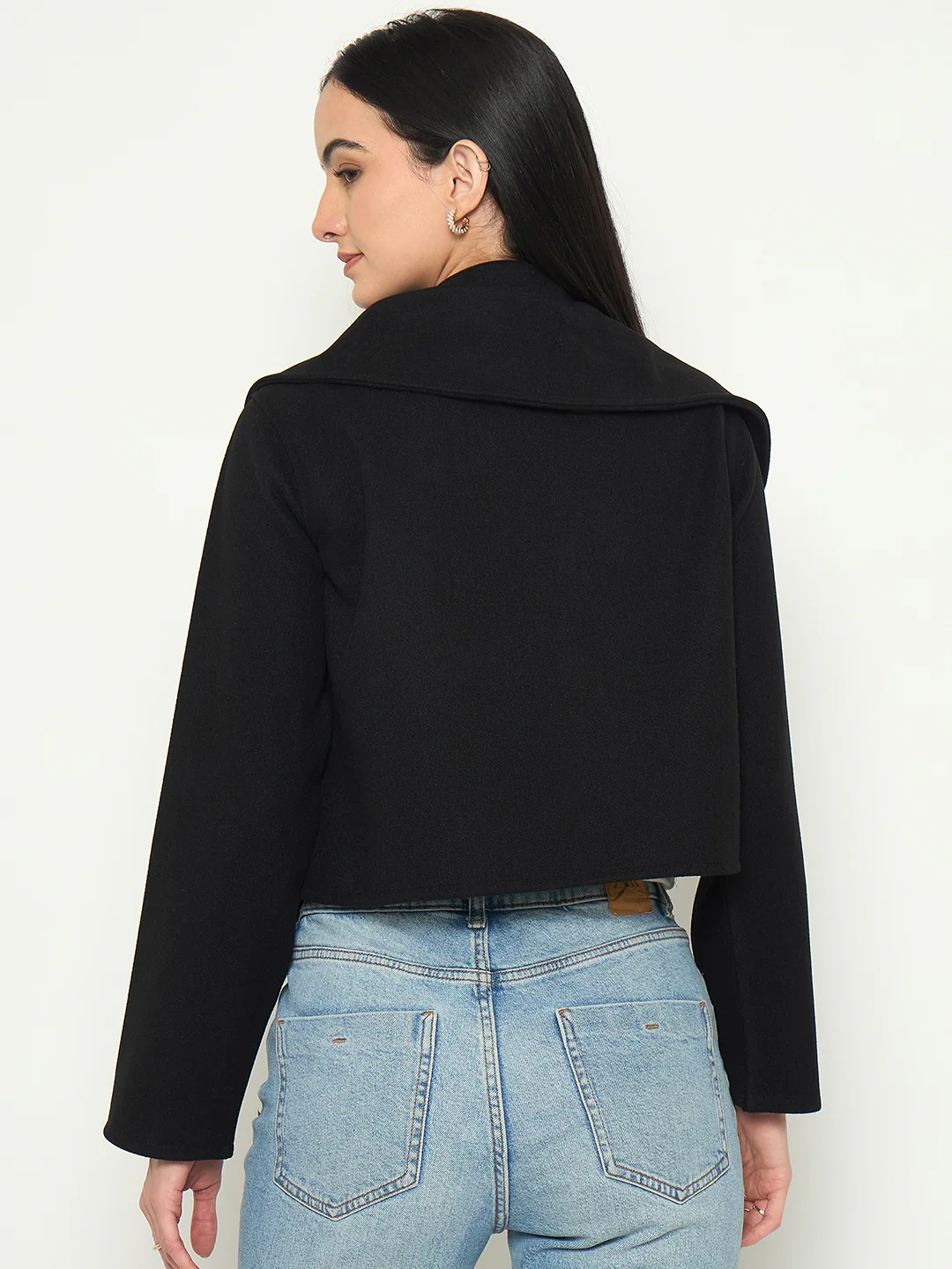 Madame Black Shacket with Zipper - Image 5