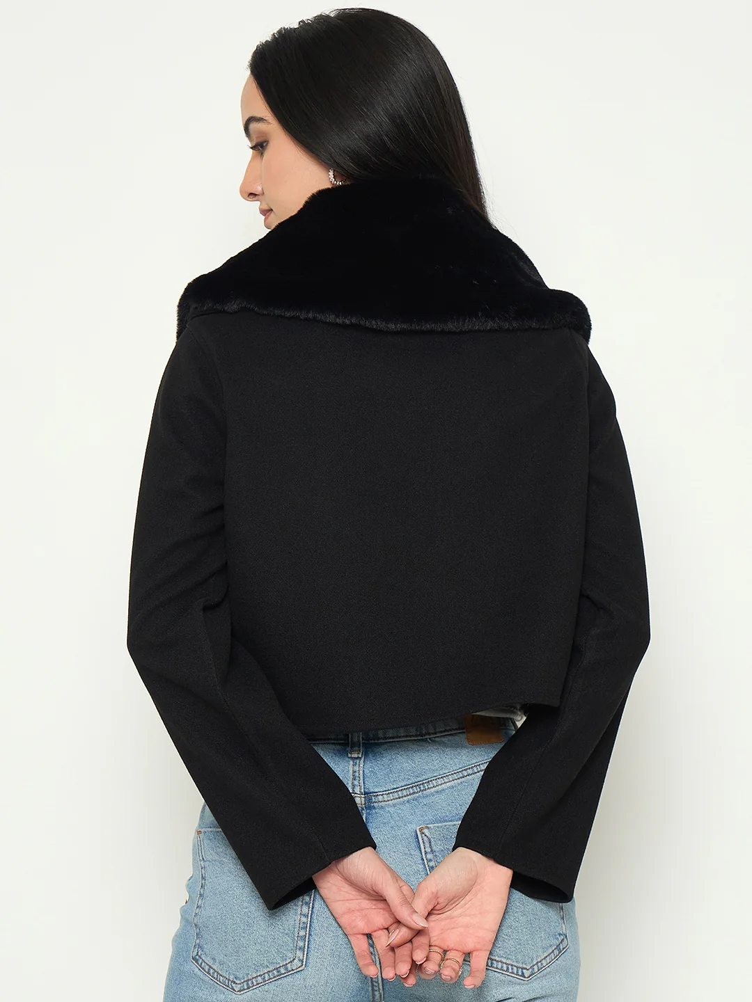 Madame Black Shacket with Zipper - Image 7