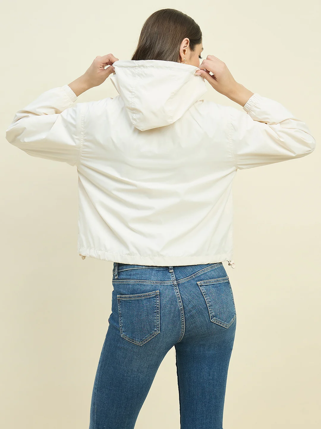 Madame Beige Hooded Jacket - Image 6