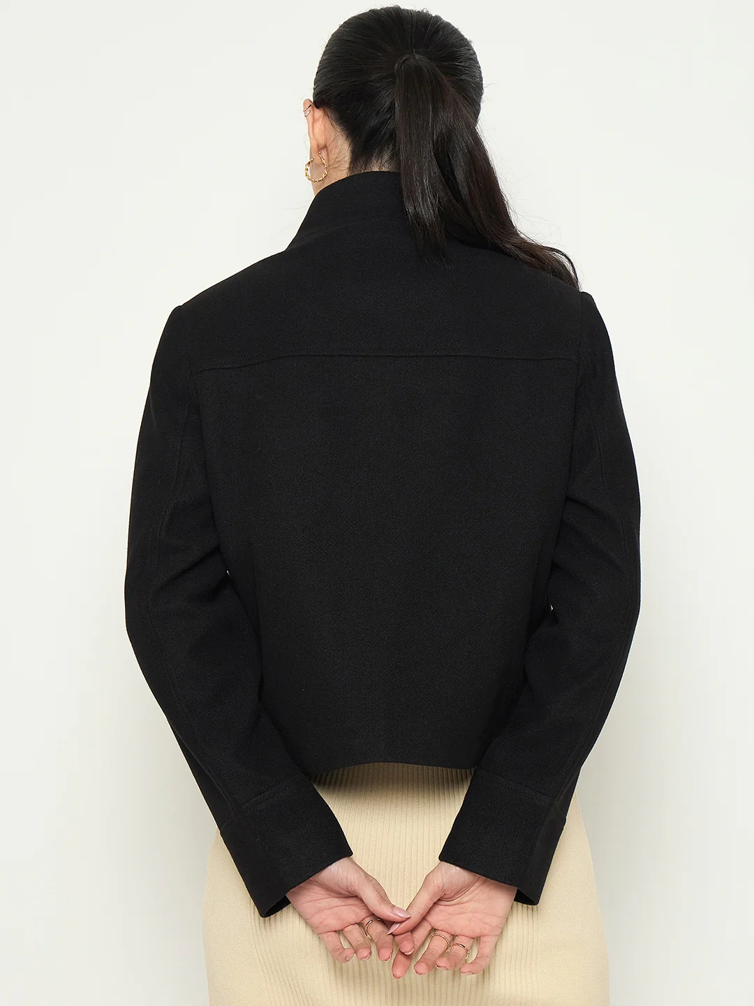 Madame Black Short Coat - Image 6
