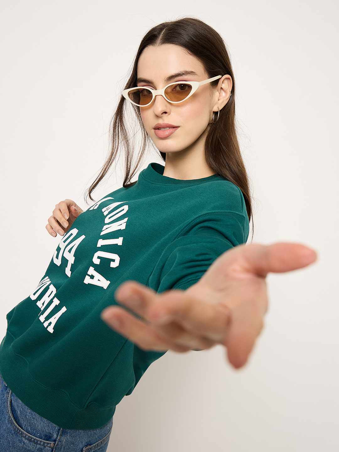 Madame Round Neck Printed Sweatshirt - Image 2