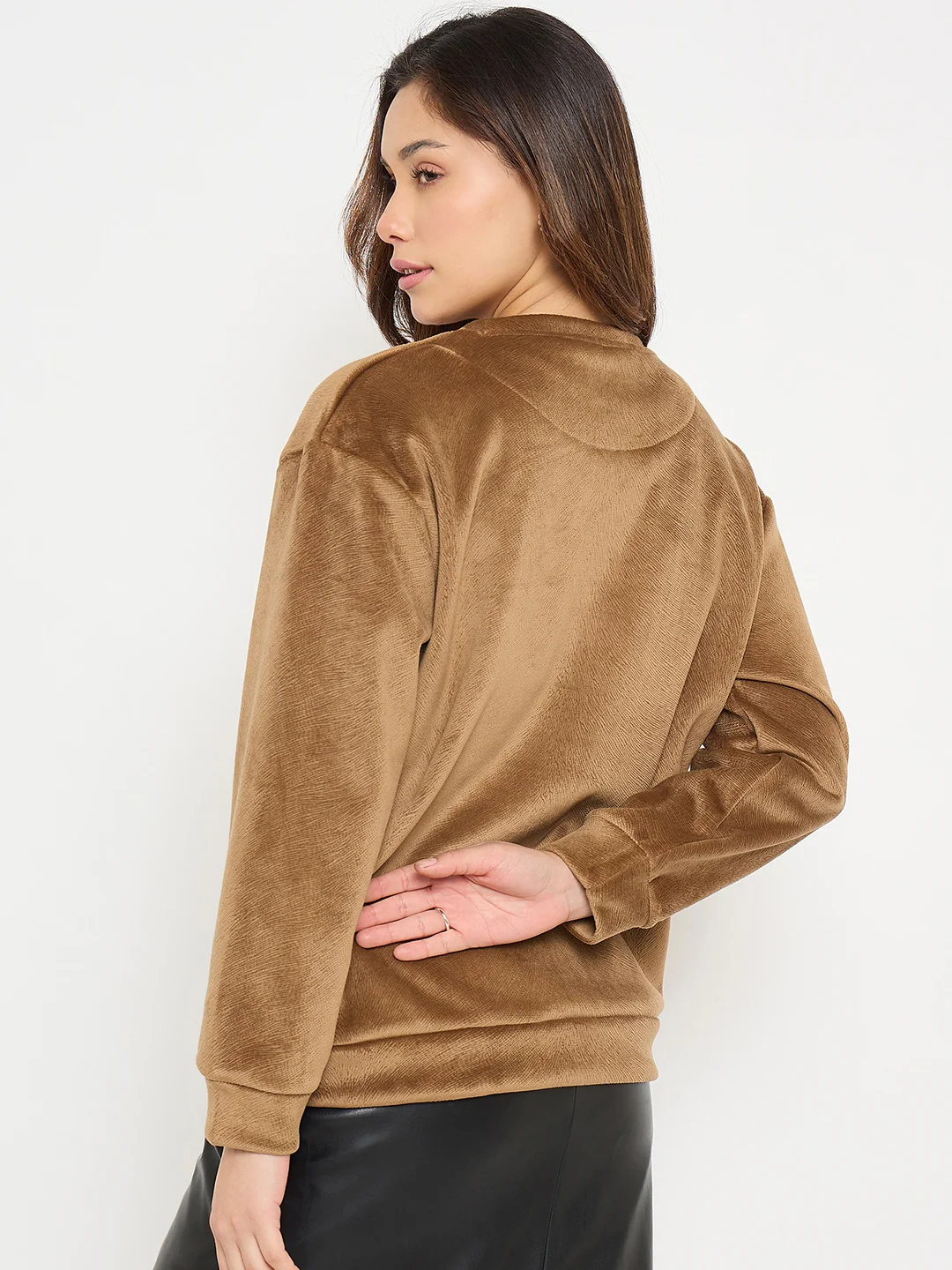 Madame Graphic Print Brown Sweatshirt - Image 6