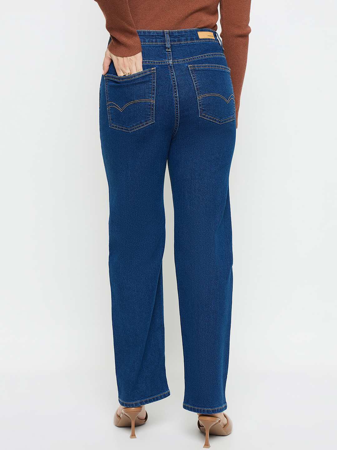 Madame Blue Straight Fit Jeans - Image 6