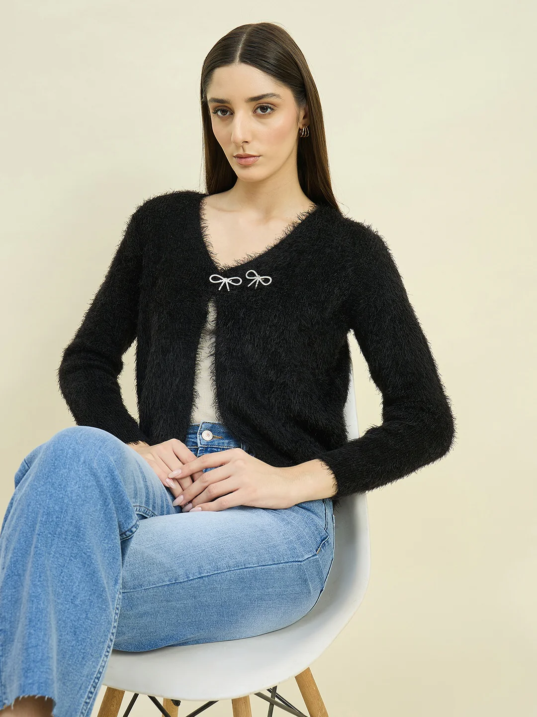 Madame Light Blue Straight Fit Jeans - Image 3
