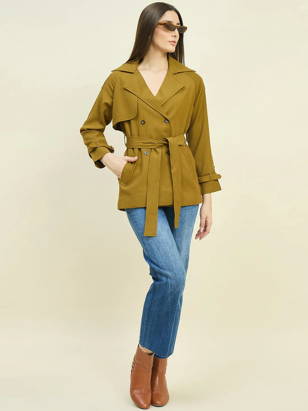 Madame Blue Double Wash Straight Fit Jeans - Image 2