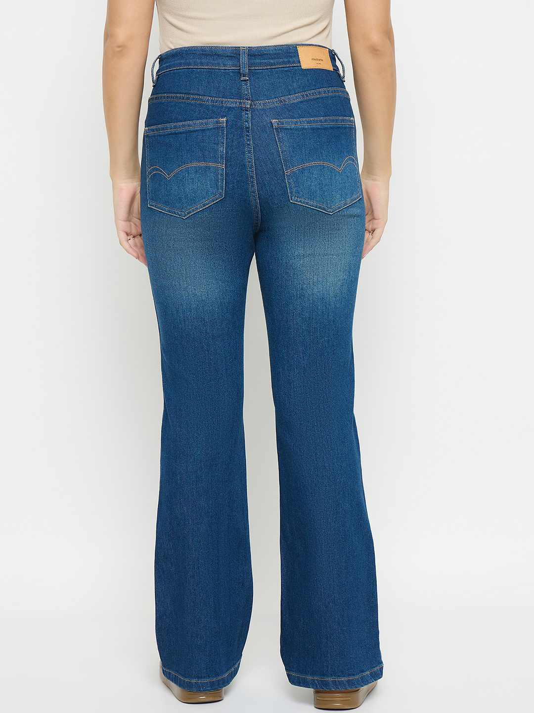Madame Mid Blue Flared Jeans - Image 6