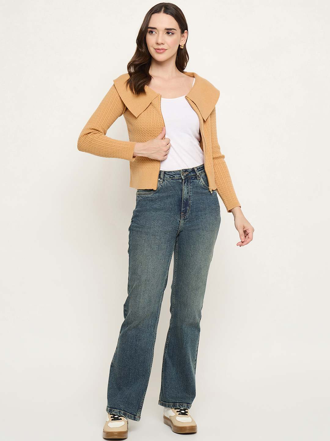 Madame Double Wash Tinted Bootcut Jeans - Image 2