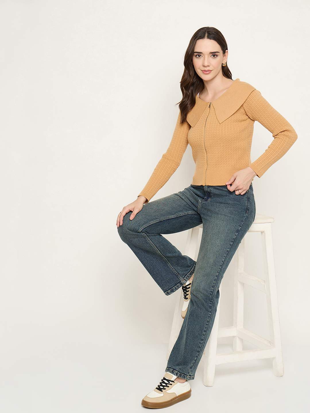 Madame Double Wash Tinted Bootcut Jeans - Image 3