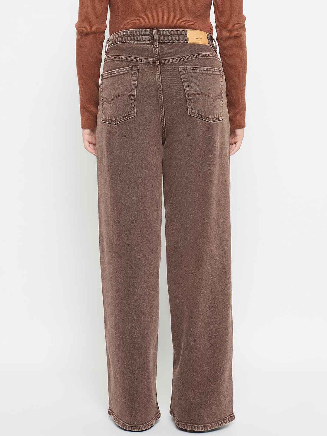 Madame Brown Straight Fit Jeans - Image 6