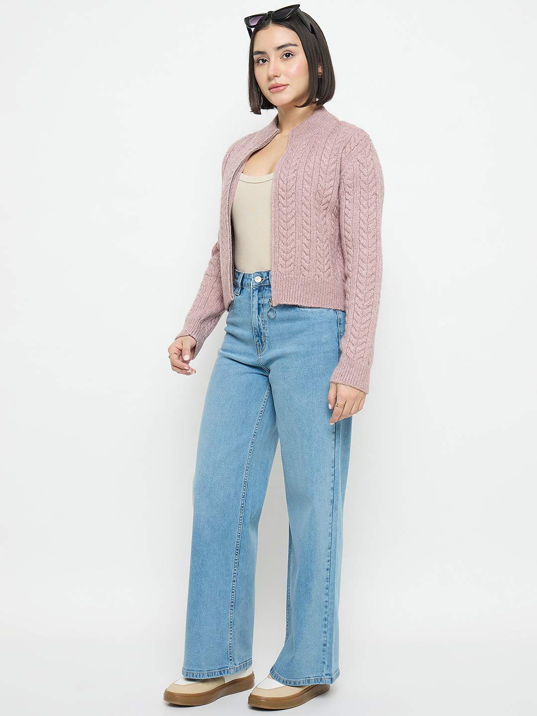 Madame Light Blue Straight Fit Jeans - Image 3