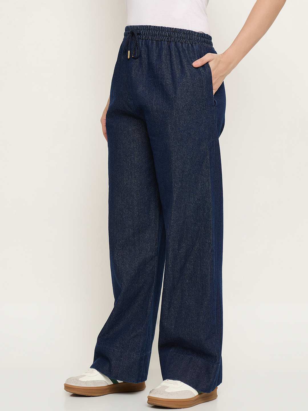 Madame Dark Blue Baggy Jeans - Image 5