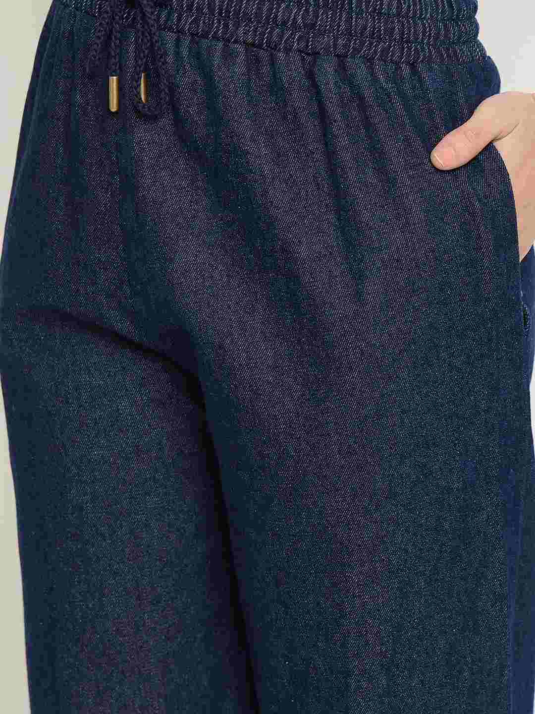 Madame Dark Blue Baggy Jeans - Image 7