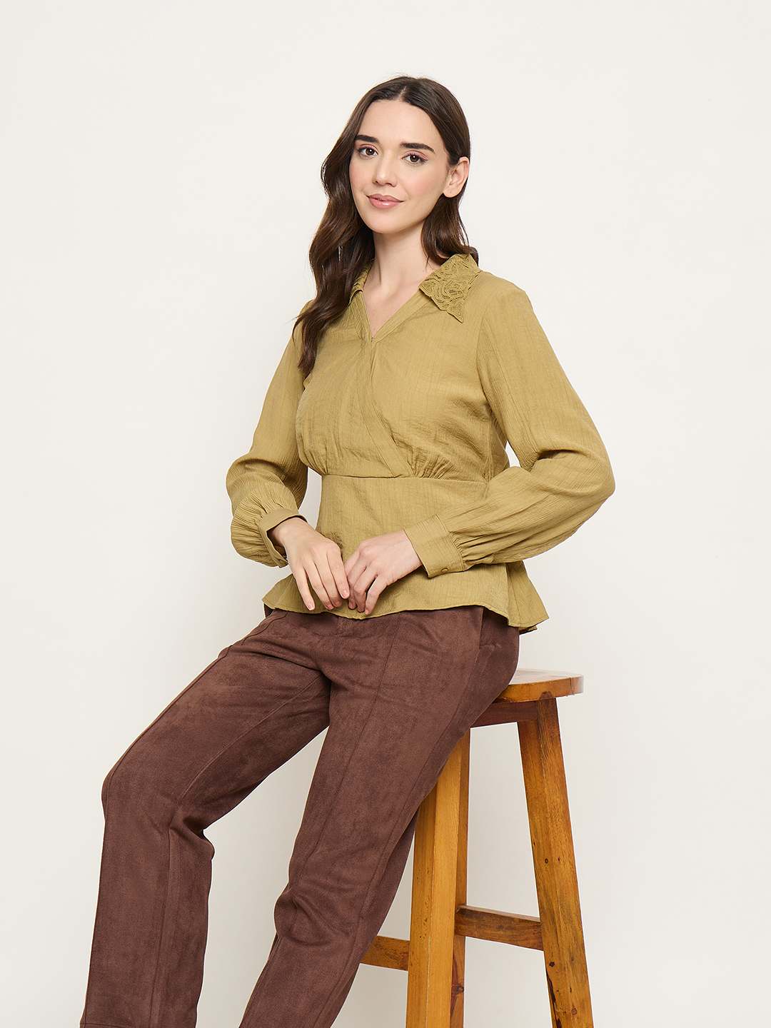 Madame Brown Tapered Trousers - Image 3