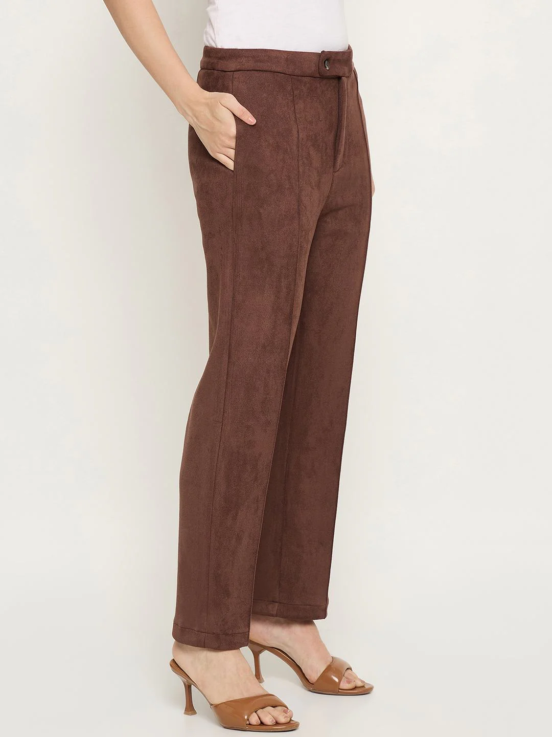 Madame Brown Tapered Trousers - Image 4