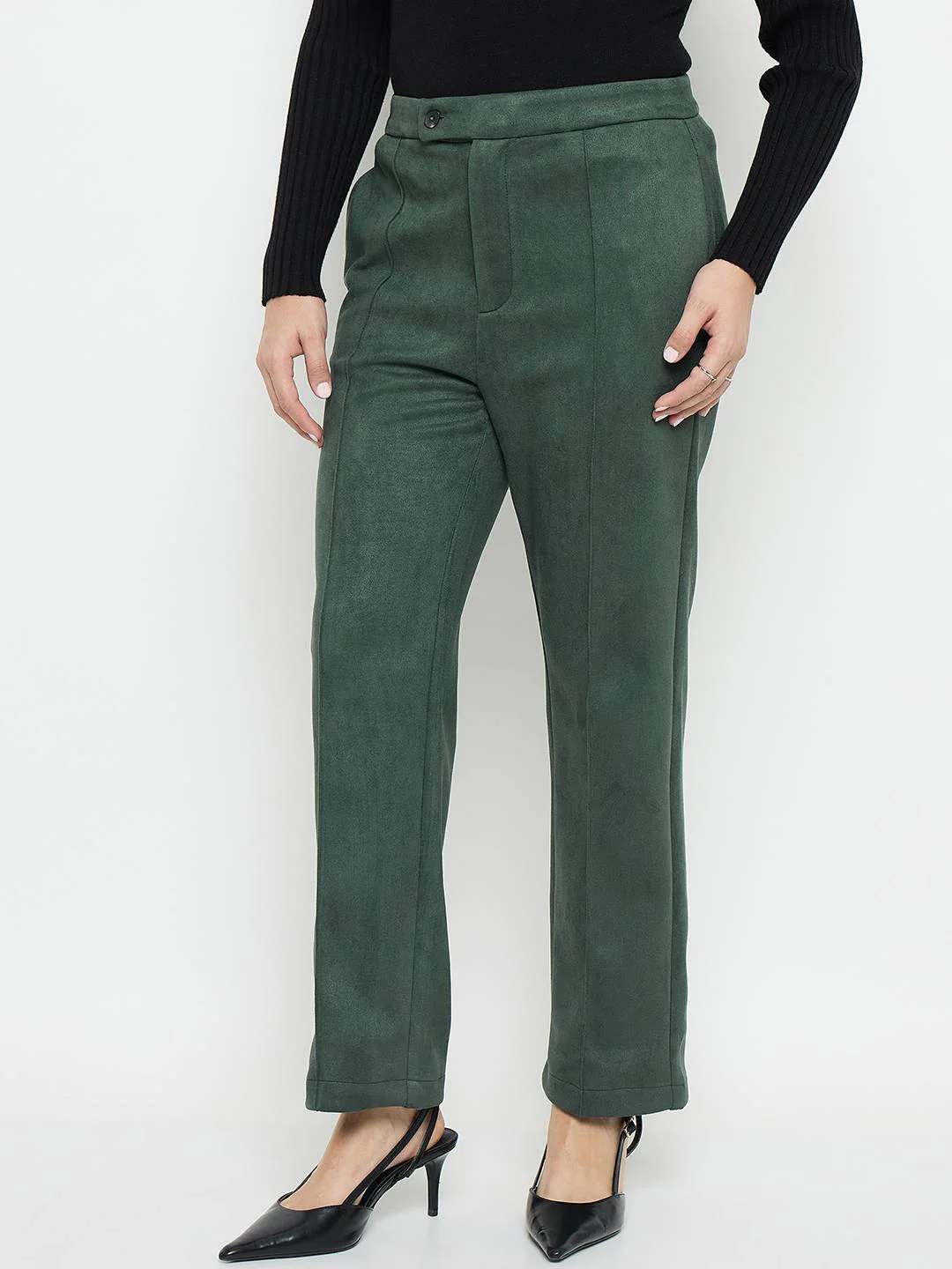 Madame Green Tapered Trousers - Image 5
