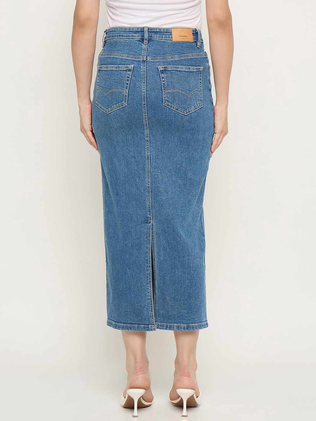 Madame Light Blue Denim Skirt - Image 6