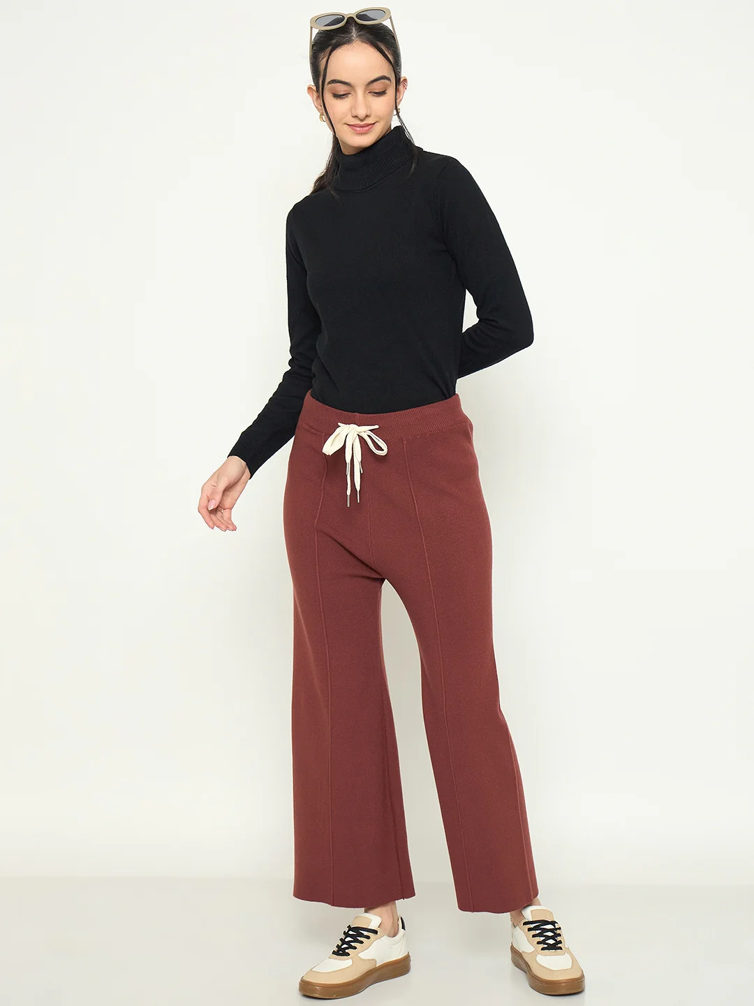 Madame Rust Colour Wide Leg Bottoms - Image 3