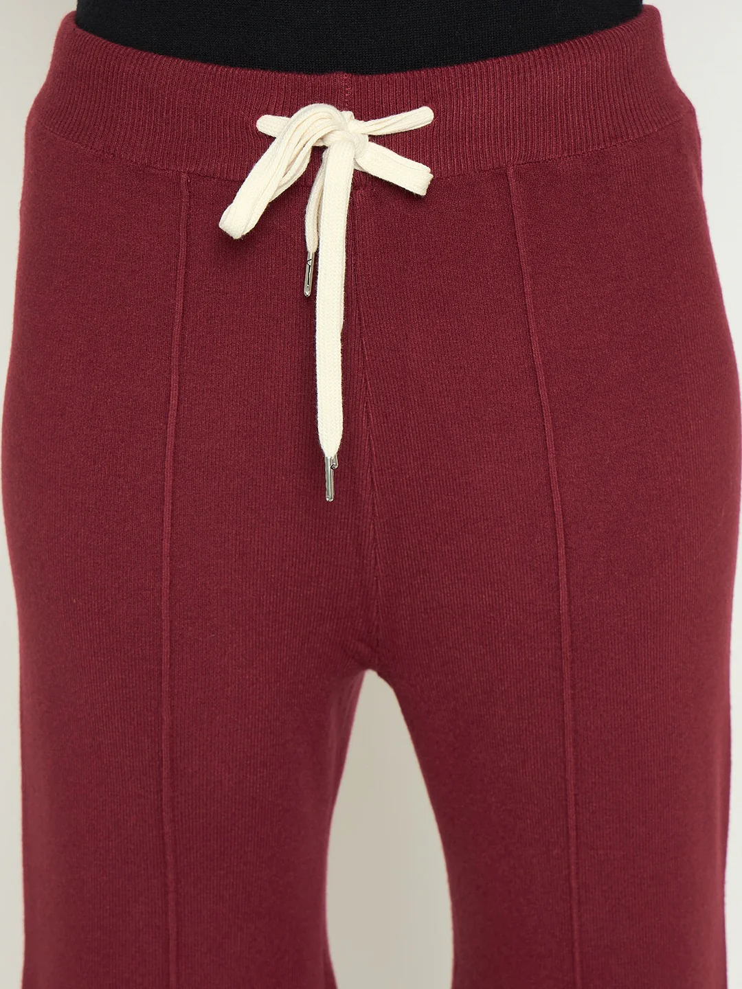 Madame Wine Colour Wide Leg Bottoms - Image 7