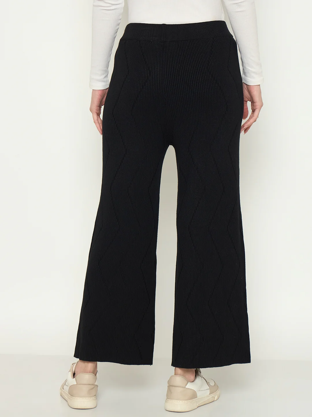 Madame Black Straight Fit Wool Bottoms - Image 6