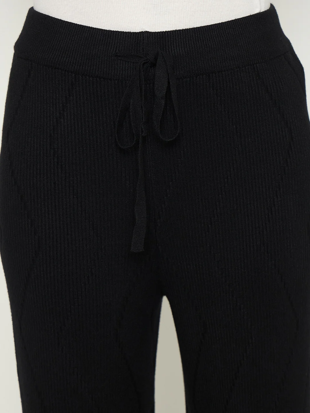 Madame Black Straight Fit Wool Bottoms - Image 7