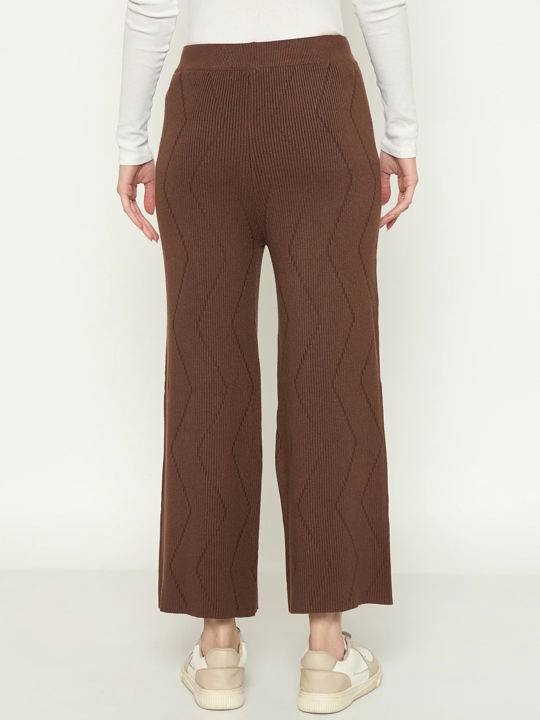 Madame Brown Straight Fit Wool Bottoms - Image 6