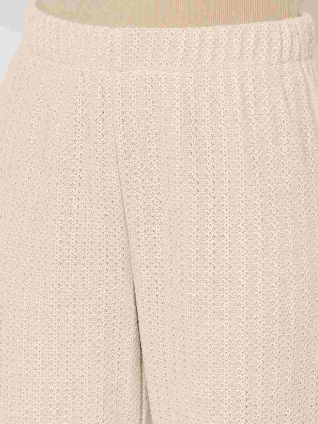 Madame Beige Straight Fit Trousers - Image 7