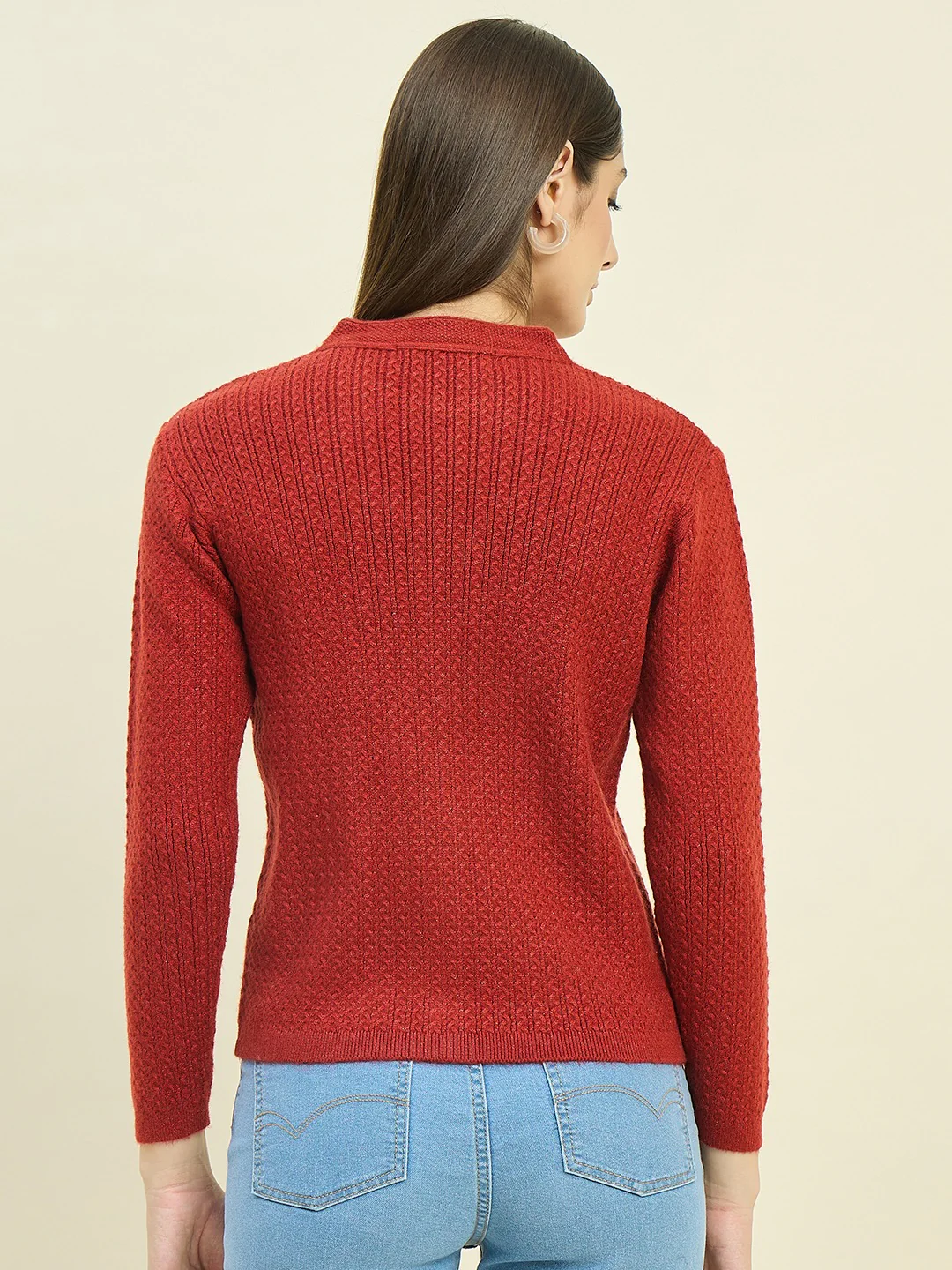 Madame Rust Round Neck Cardigan - Image 6