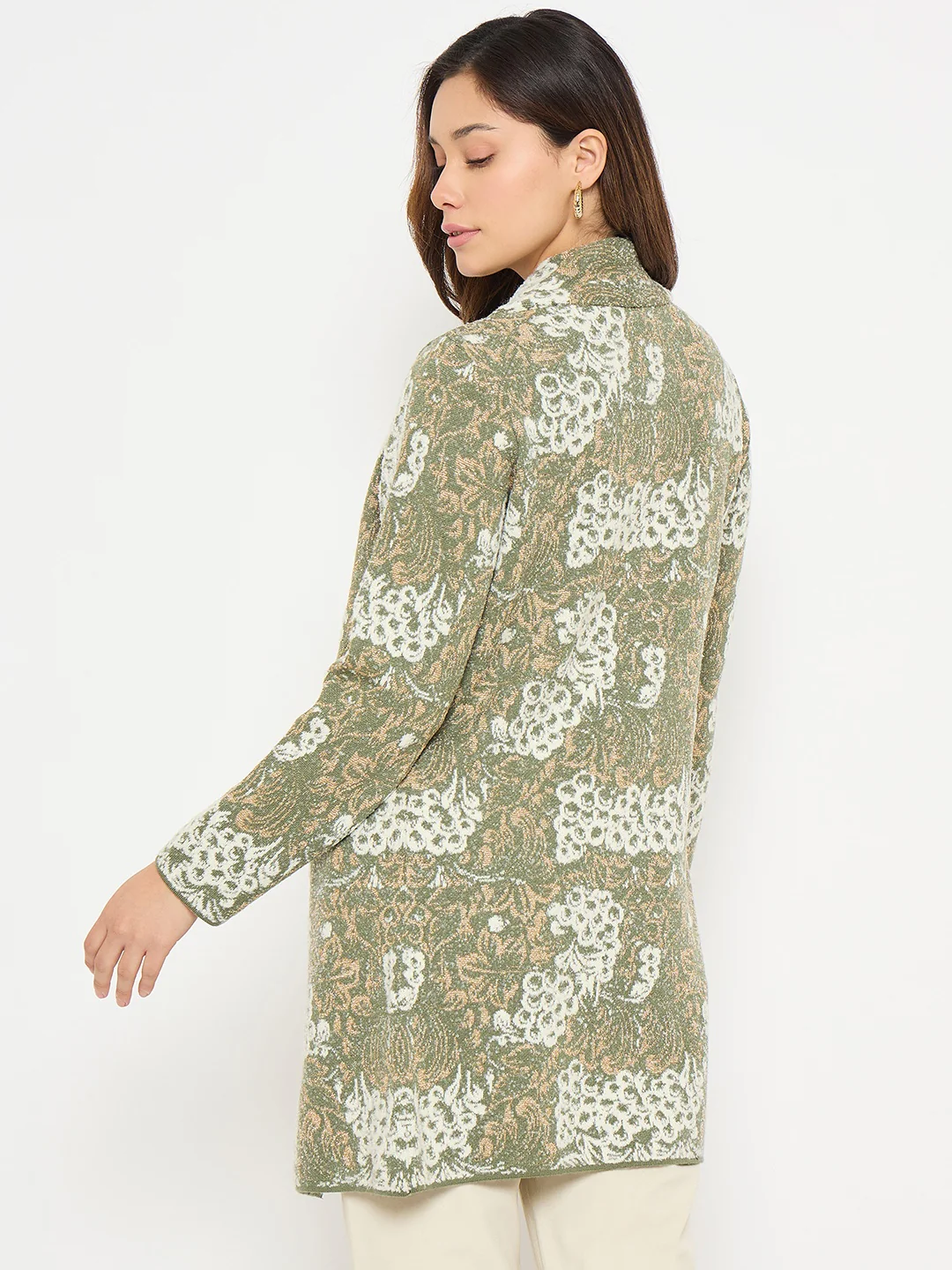 Madame Printed Green Shrug - Image 6
