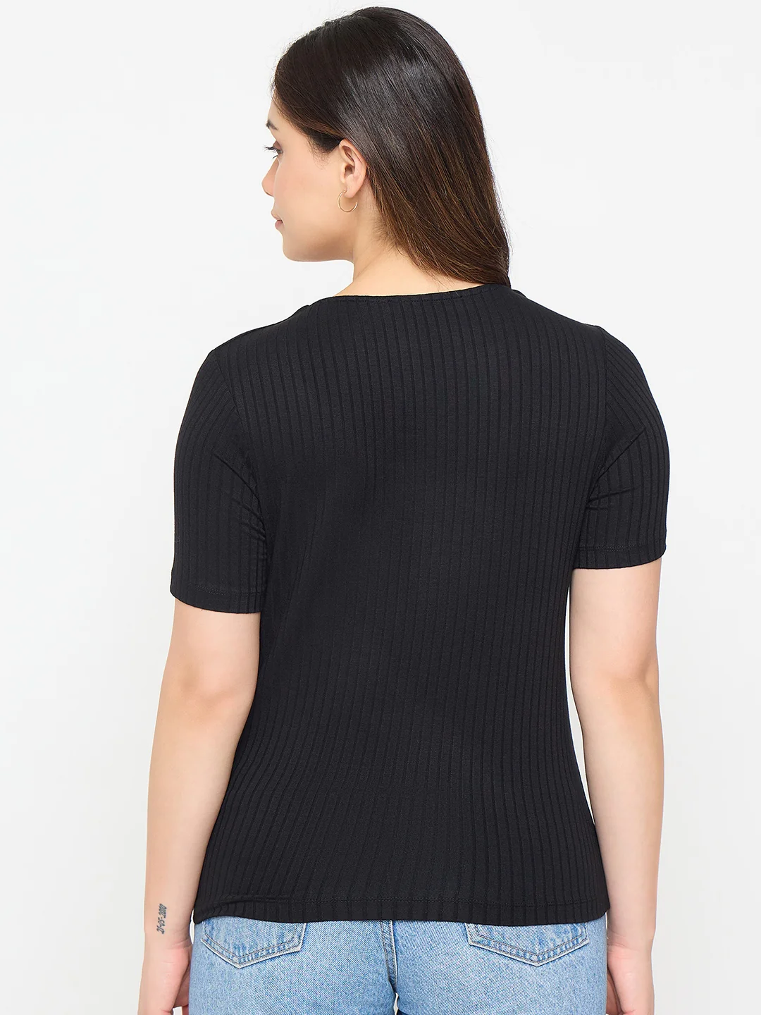 Madame Rayon Blend Round Neck T-Shirt - Image 6