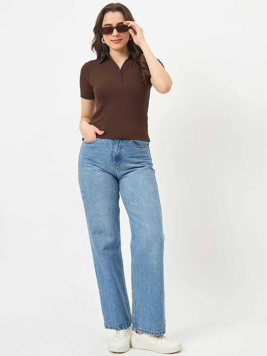 Madame Coffee Half-Sleeve Slim-Fit T-Shirt - Image 3
