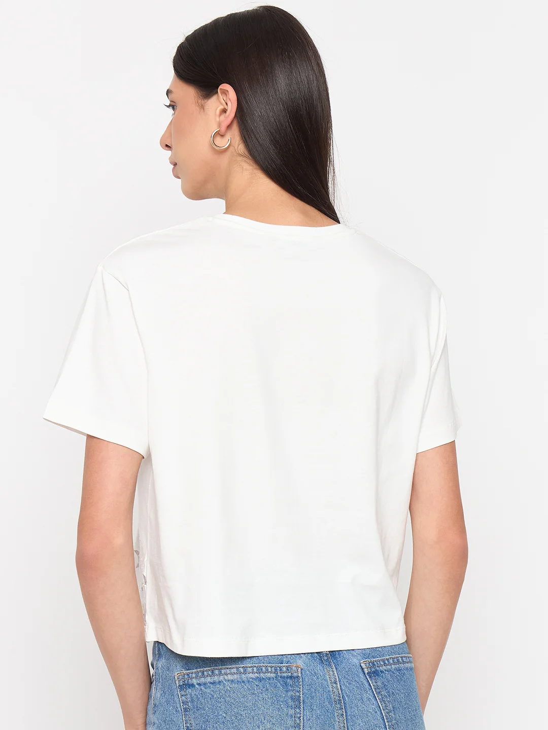 Madame White Puff-Sleeve Cotton Top - Image 6