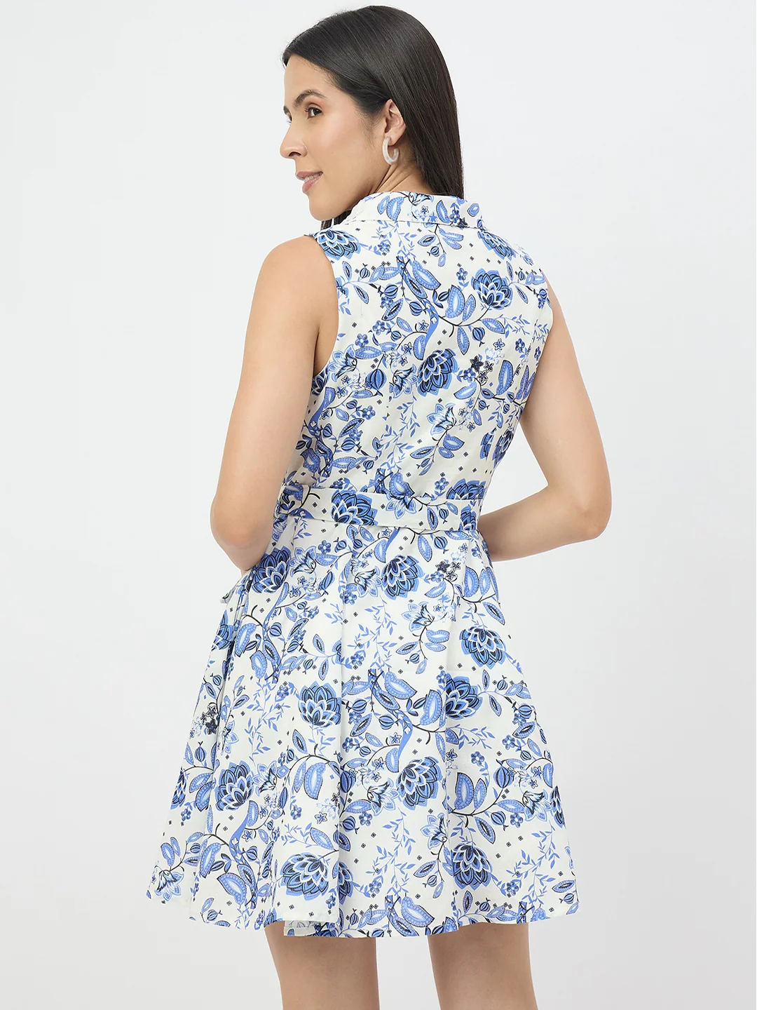Madame Off-White Cotton-Blend Dress - Image 6