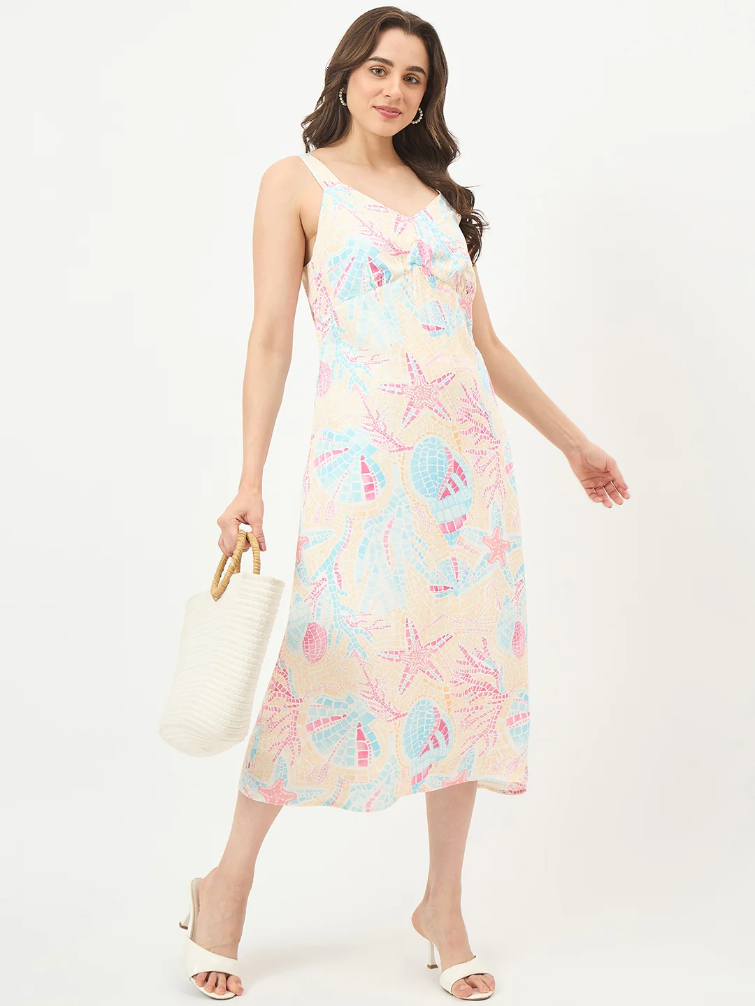 Madame Off-White Rayon Dress - Image 3