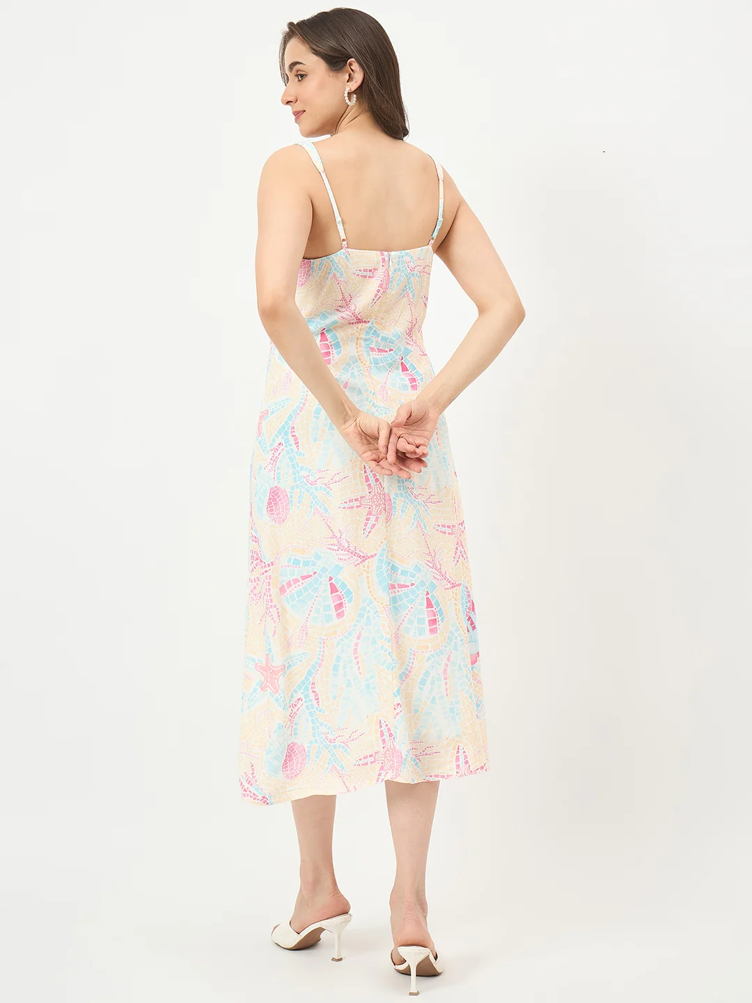 Madame Off-White Rayon Dress - Image 6