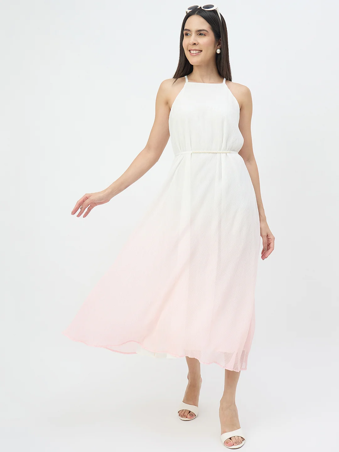 Madame Peach Flared Dress - Image 3