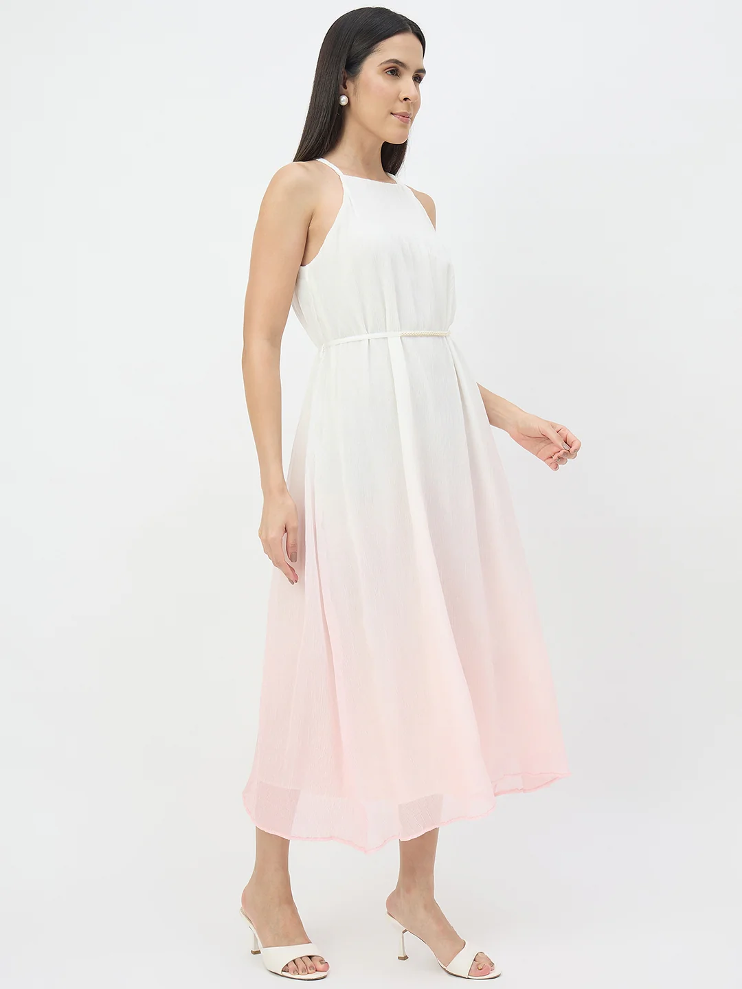 Madame Peach Flared Dress - Image 4