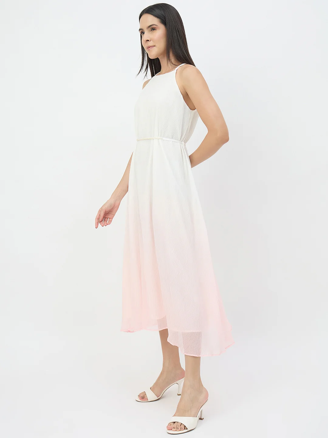 Madame Peach Flared Dress - Image 5