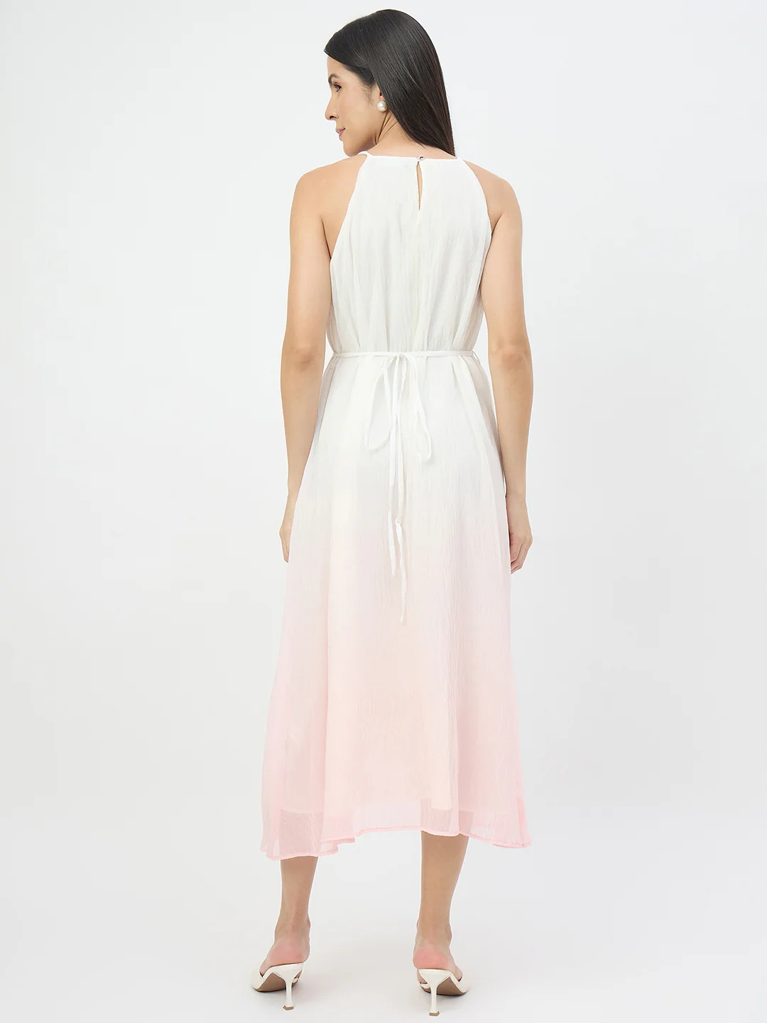 Madame Peach Flared Dress - Image 6