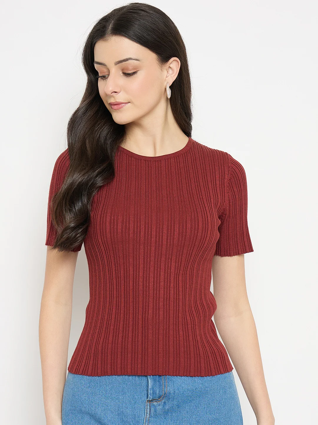 Madame Rust Viscose Polyamide Knitted T-Shirt