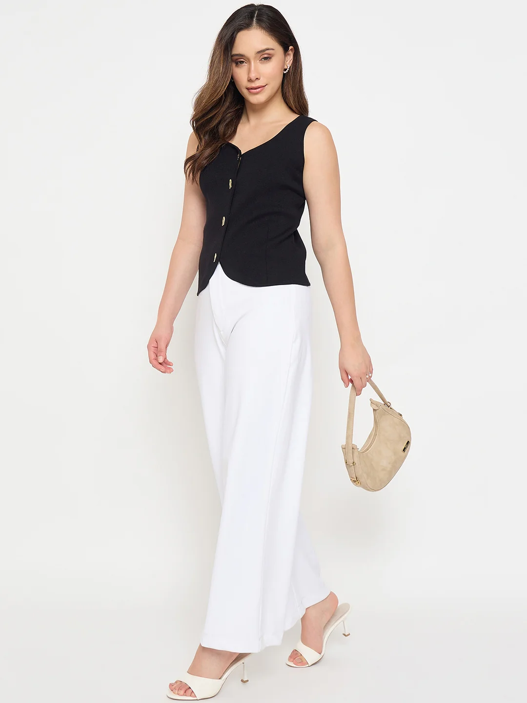 Madame Viscose Blend Black Knit Top - Image 4