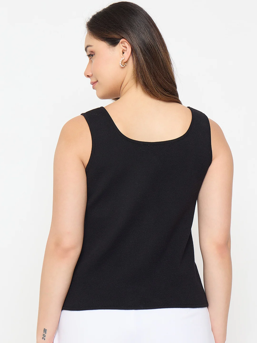 Madame Viscose Blend Black Knit Top - Image 7