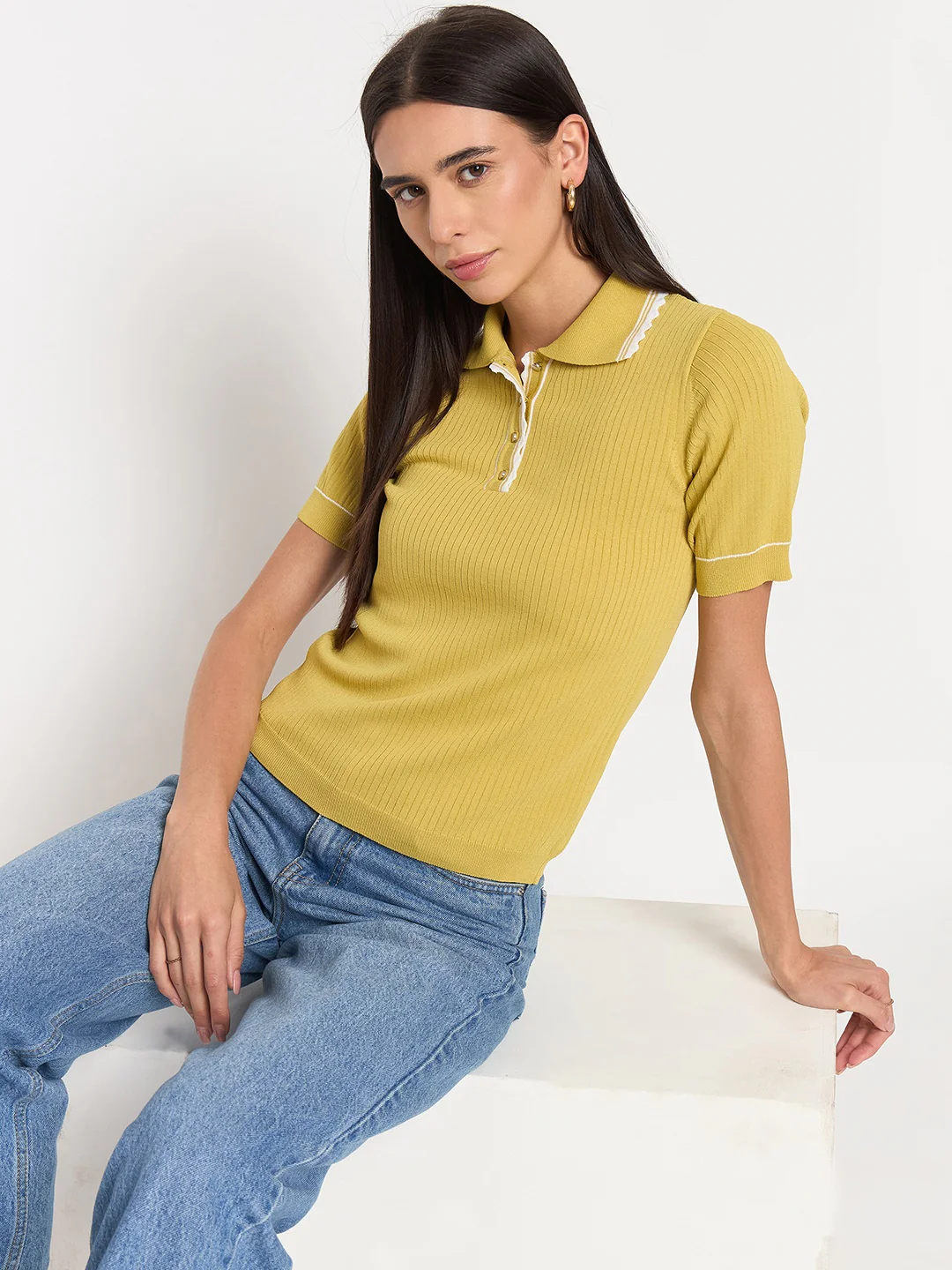 Madame Lemon Viscose-Blend Knit Top - Image 2