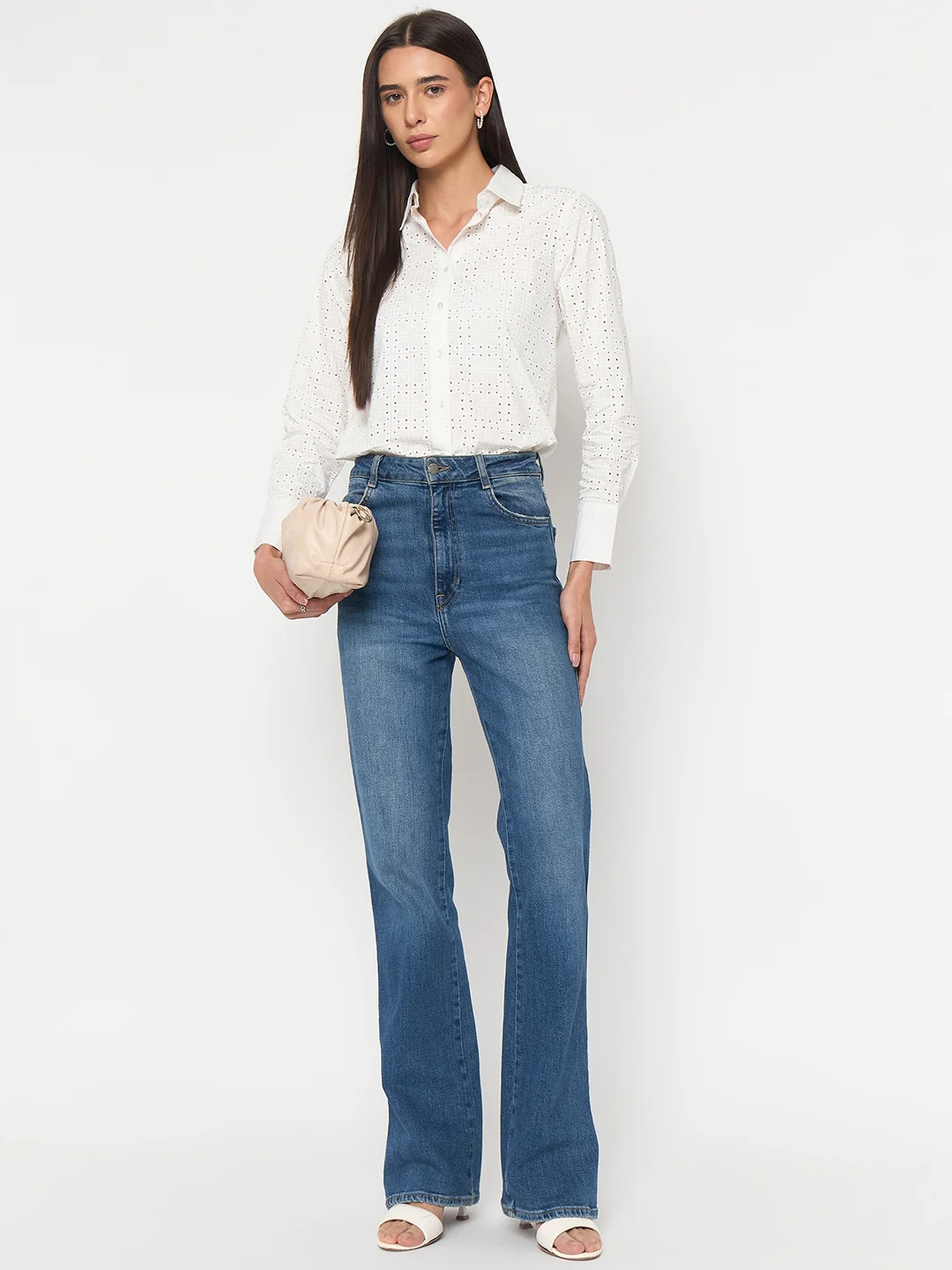 Madame White Cotton Shirt - Image 3