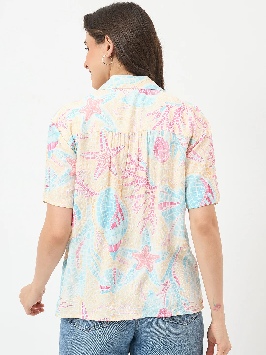 Madame Beige Rayon Shirt - Image 6