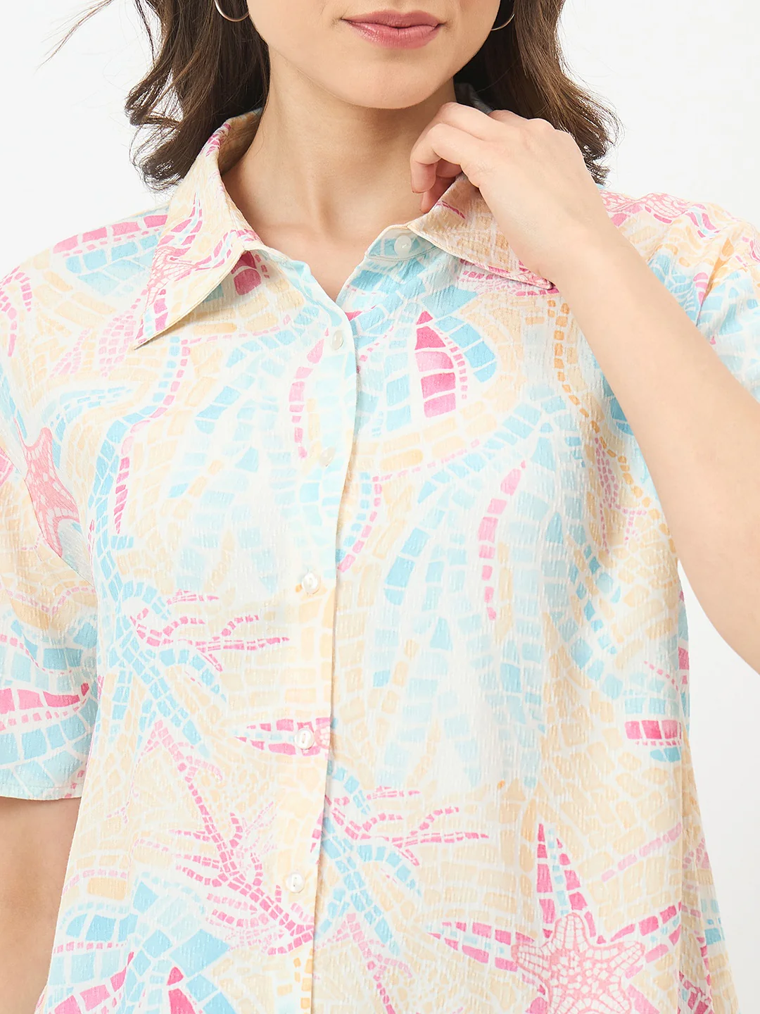 Madame Beige Rayon Shirt - Image 7
