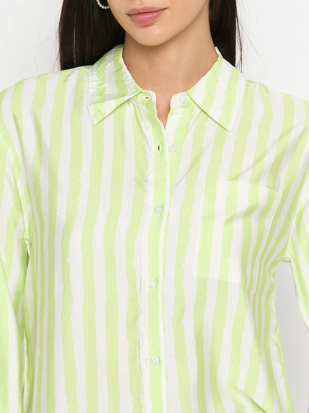 Madame Lime Viscose-Blend Shirt - Image 8