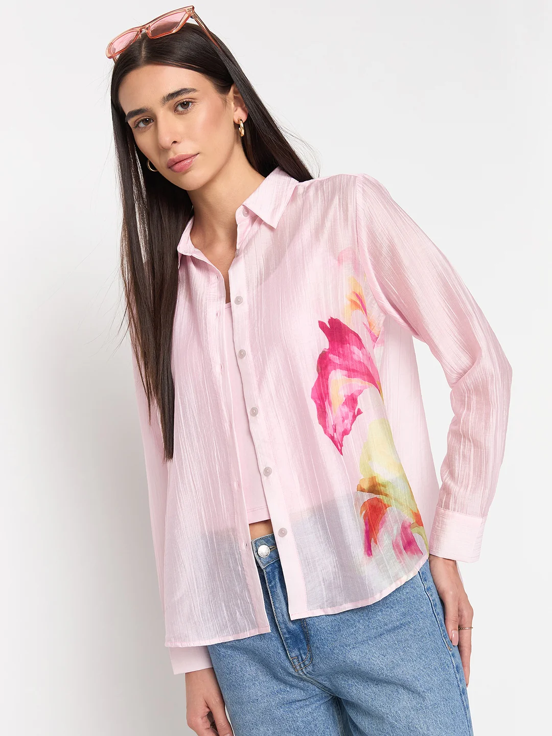Madame Pink Tencel-Blend Shirt - Image 3