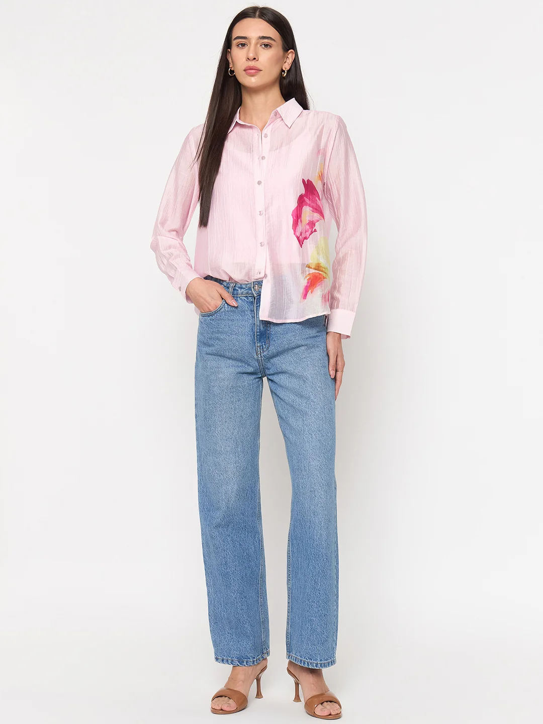 Madame Pink Tencel-Blend Shirt - Image 4