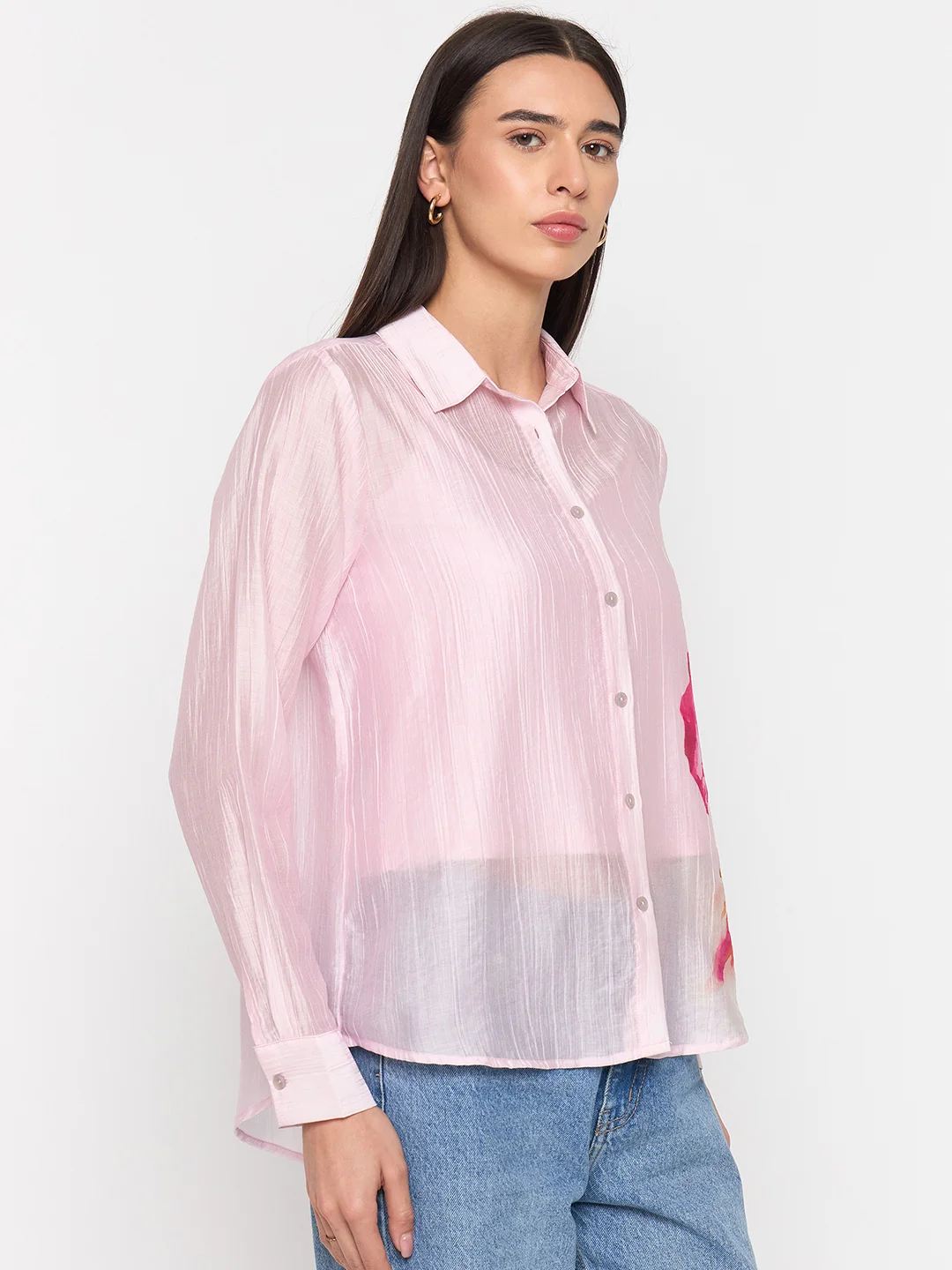Madame Pink Tencel-Blend Shirt - Image 5
